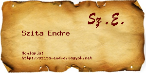 Szita Endre névjegykártya